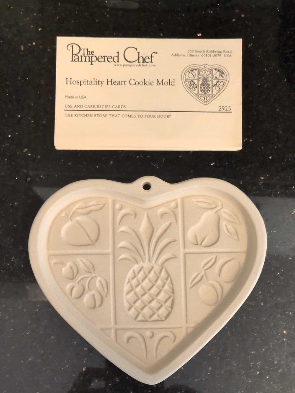 The Pampered Chef Heart Cookie Mold